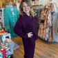 Deeply Madly Truly Plus-Size Purple Textured Set
