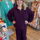 Deeply Madly Truly Plus-Size Purple Textured Set