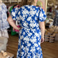 RESTOCKED! "Blissfully Blue" Plus-Size Floral Midi Dress