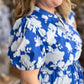RESTOCKED! "Blissfully Blue" Plus-Size Floral Midi Dress