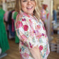 RESTOCKED! "Vintage Violets" Curvy Floral Top