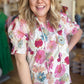 RESTOCKED! "Vintage Violets" Curvy Floral Top