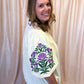 A Midsummer Night’s Dream Curvy Cream Embroidered Top