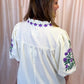 A Midsummer Night’s Dream Curvy Cream Embroidered Top