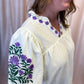 A Midsummer Night’s Dream Curvy Cream Embroidered Top