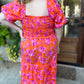 Bellini & Brunch Plus-Size Floral Smocked Maxi Dress