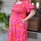Bellini & Brunch Plus-Size Floral Smocked Maxi Dress