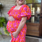 Bellini & Brunch Plus-Size Floral Smocked Maxi Dress