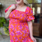 Bellini & Brunch Plus-Size Floral Smocked Maxi Dress