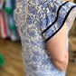 Coast to Coast Curvy Blue & White Floral Dress