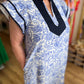 Coast to Coast Curvy Blue & White Floral Dress