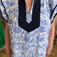 Coast to Coast Curvy Blue & White Floral Dress