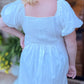 Going to the Chapel Plus-Size White Puff Sleeve Maxi Dress