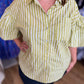 Hey There, Honeydew Plus-Size Green Stripe Top