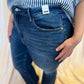 Judy Blue Plus-Size High Waist Dark Wash Kick Flare Jeans