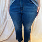 Judy Blue Plus-Size High Waist Dark Wash Kick Flare Jeans