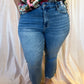 Judy Blue Plus-Size Mid-Rise Vintage Wash Kick Flare Jean