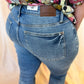 Judy Blue Plus-Size Mid-Rise Vintage Wash Kick Flare Jean