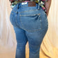 Judy Blue Plus-Size Mid-Rise Vintage Wash Kick Flare Jean