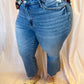 Judy Blue Plus-Size Mid-Rise Vintage Wash Kick Flare Jean