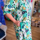 Kiwi Confections Curvy Jade Abstract Floral Dress