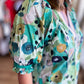 Kiwi Confections Curvy Jade Abstract Floral Dress