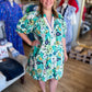 Kiwi Confections Curvy Jade Abstract Floral Dress