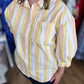 Lemon Drop Plus-Size Neon Yellow Stripe Top