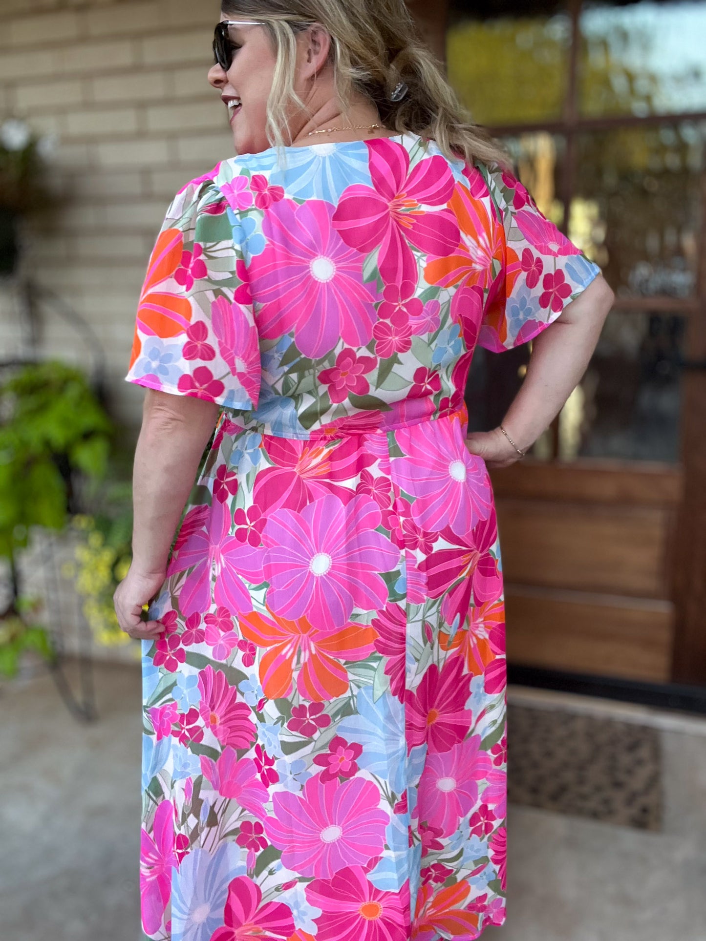 Let's Promenade Plus-Size Floral Maxi Dress