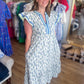 Mint for More Sunshine Curvy Floral Midi Dress