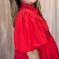 Red Hot Summer Sizzle Curvy Tiered Mini Dress