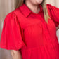Red Hot Summer Sizzle Curvy Tiered Mini Dress