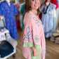 You Make Me Blush Curvy Embroidered Kaftan Dress