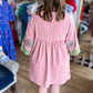 You Make Me Blush Curvy Embroidered Kaftan Dress