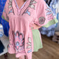 You Make Me Blush Curvy Embroidered Kaftan Dress