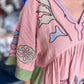 You Make Me Blush Curvy Embroidered Kaftan Dress