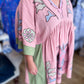 You Make Me Blush Curvy Embroidered Kaftan Dress