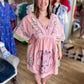You Make Me Blush Curvy Embroidered Kaftan Dress