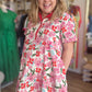 "Baby, You're a Firework" Watercolor Floral Dress
