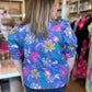 RESTOCKED! "Bahama Mama" Plus-Size Periwinkle Botanical Top