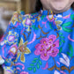 RESTOCKED! "Bahama Mama" Plus-Size Periwinkle Botanical Top
