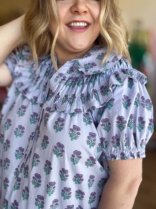 "Bless Your Heart" Curvy Lavender Dress