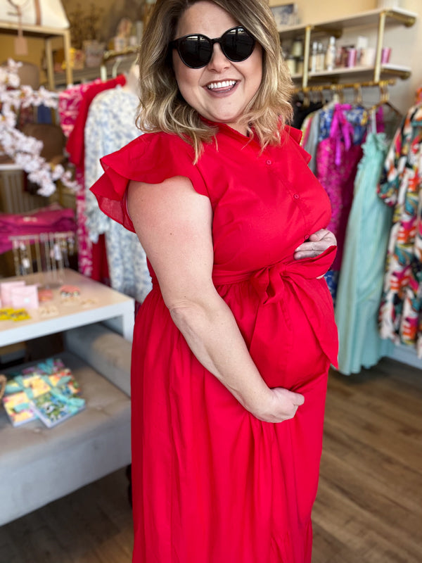 RESTOCKED! "Brunch by the Bay" Plus-Size Maxi Dress