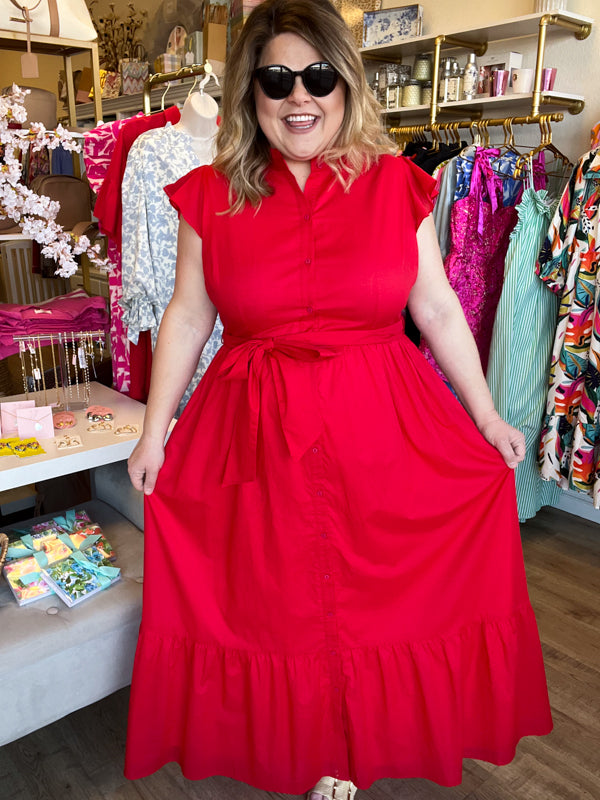 RESTOCKED! "Brunch by the Bay" Plus-Size Maxi Dress