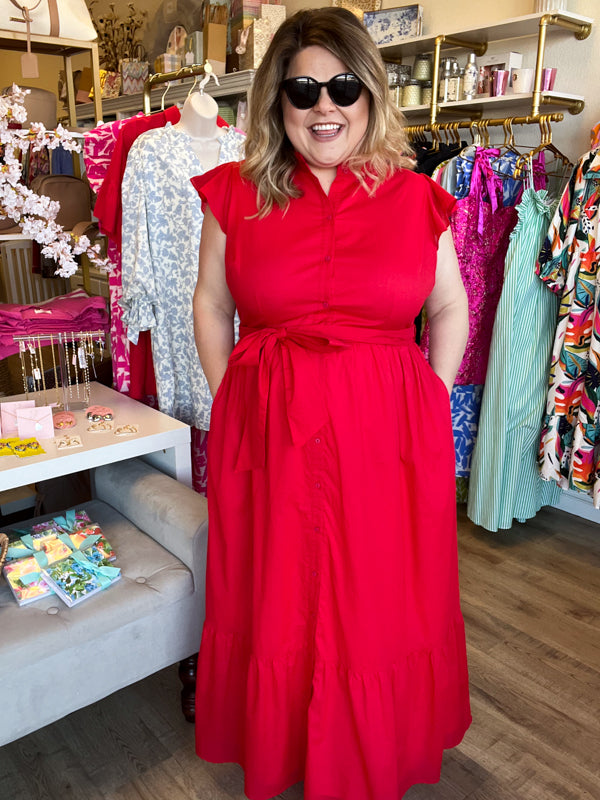 RESTOCKED! "Brunch by the Bay" Plus-Size Maxi Dress