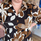 "Colors of Fall" 3/4 Sleeve Midi Dress - FINAL SALE