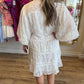 "Earth Angel" Solid White Eyelet Lace Dress | KARLIE