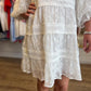 "Earth Angel" Solid White Eyelet Lace Dress | KARLIE