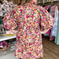 "Rejoice in the Day" Curvy Floral Mini Dress