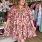 "Rejoice in the Day" Curvy Floral Mini Dress